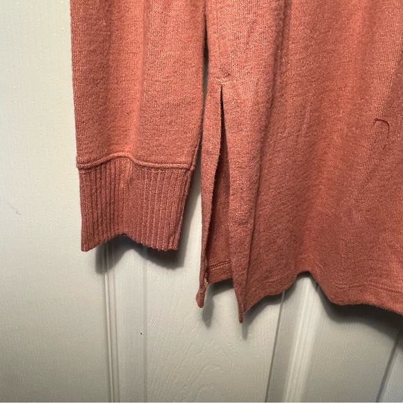 Abercrombie & Fitch Sweater Women's Cozy Soft Rose Knit 1/4 Snap Up Size M - Picture 7 of 8